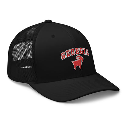 Georgia Red GOAT Trucker Cap