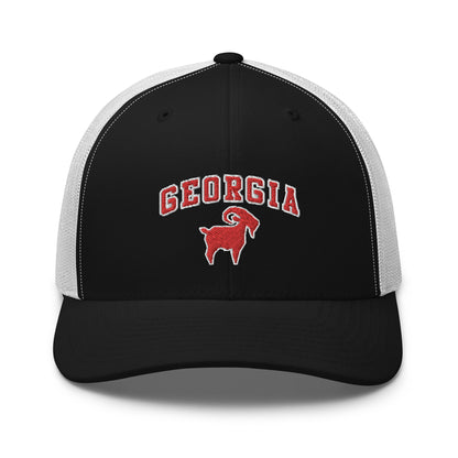 Georgia Red GOAT Trucker Cap