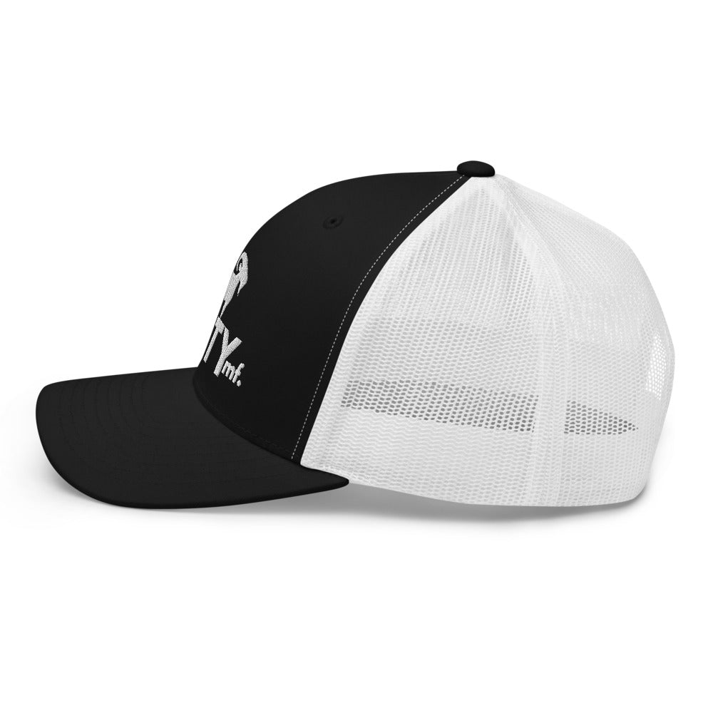 SaltyMF White Logo Trucker Cap