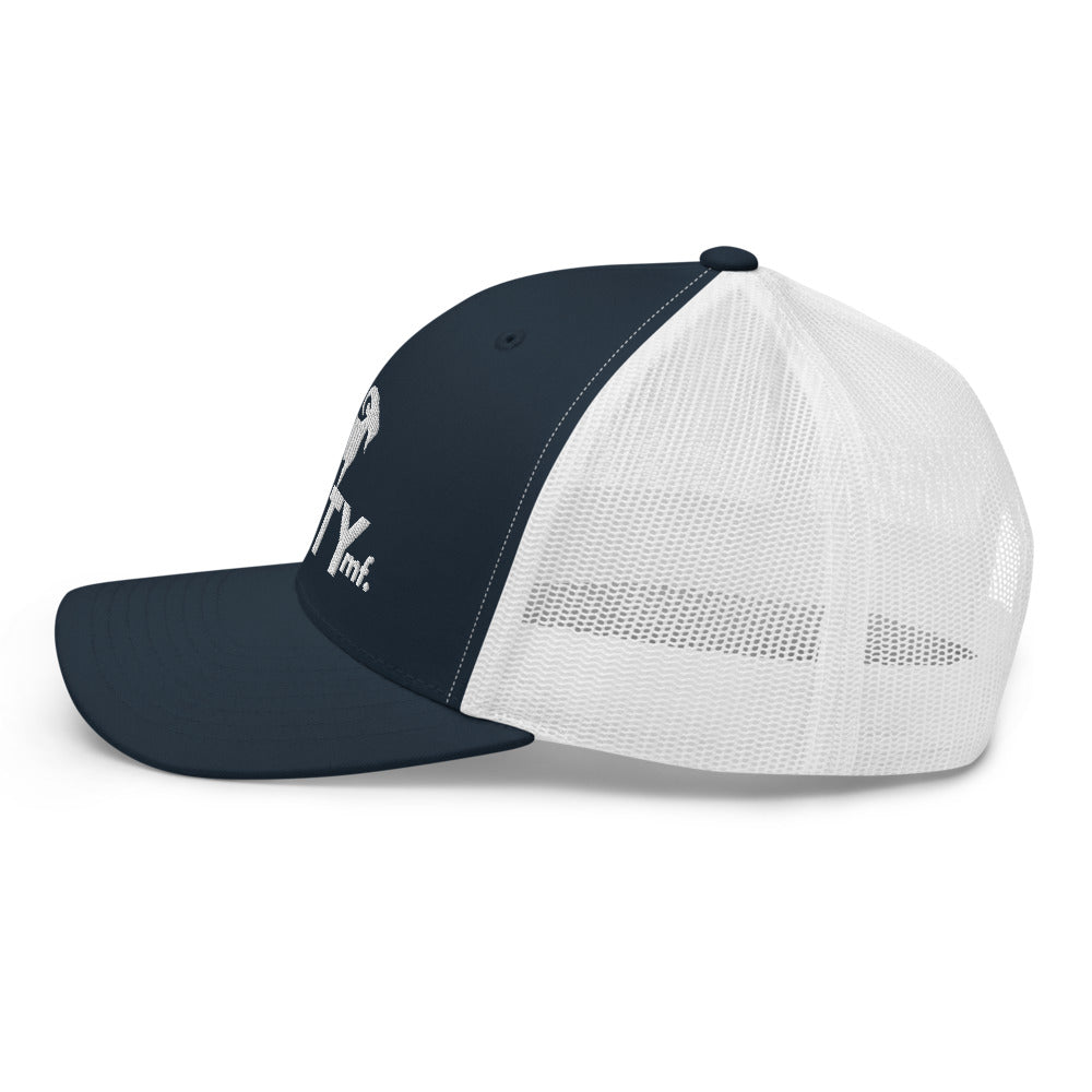 SaltyMF White Logo Trucker Cap