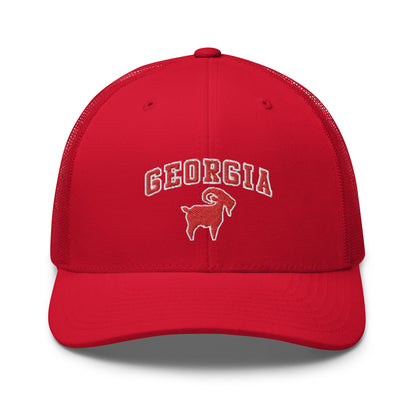 Georgia Red GOAT Trucker Cap