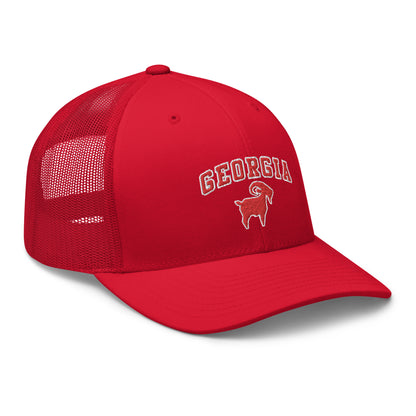 Georgia Red GOAT Trucker Cap