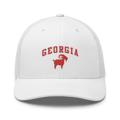 Georgia Red GOAT Trucker Cap