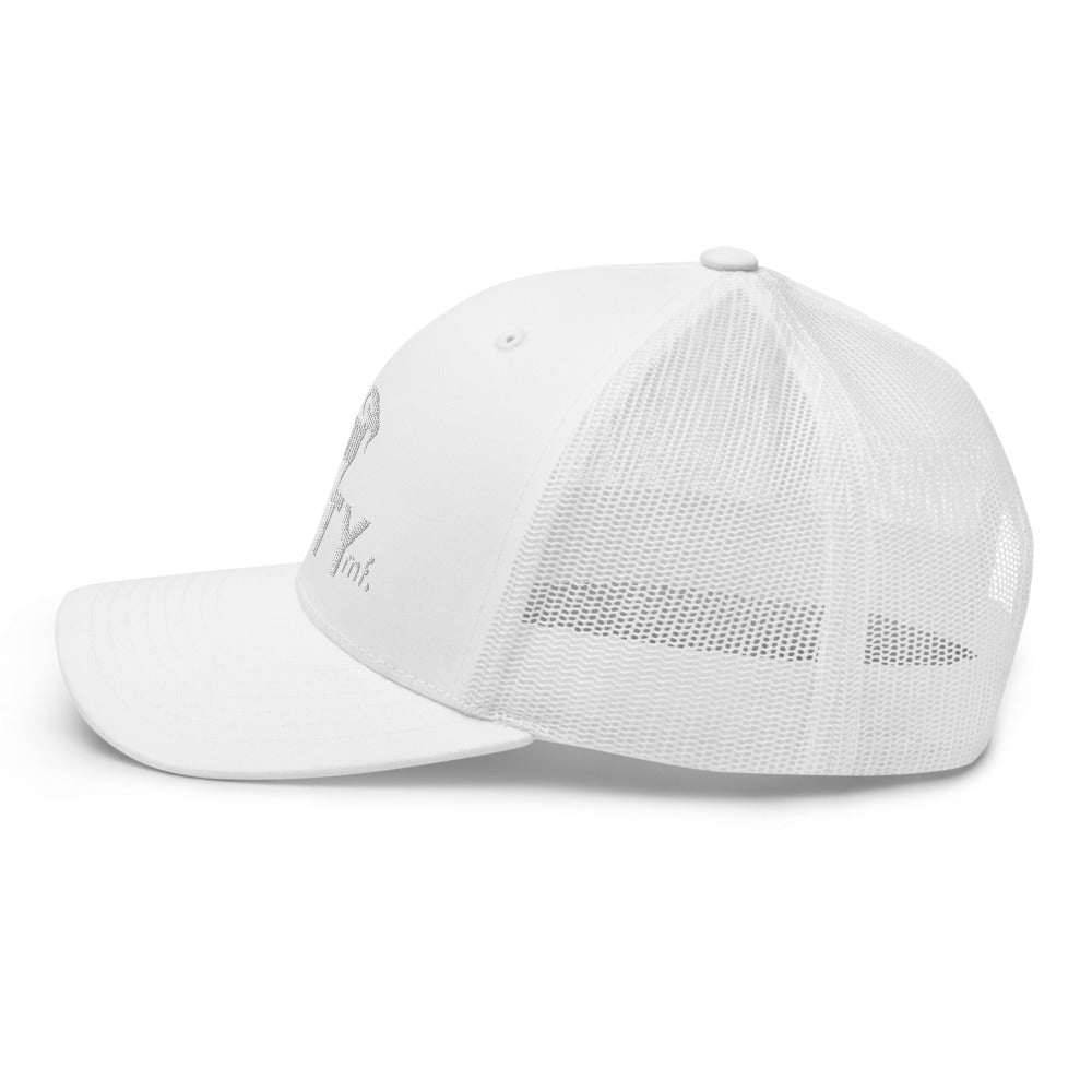 SaltyMF White Logo Trucker Cap