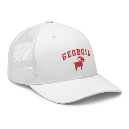 Georgia Red GOAT Trucker Cap