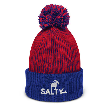 SALTYmf Pom-Pom Beanie