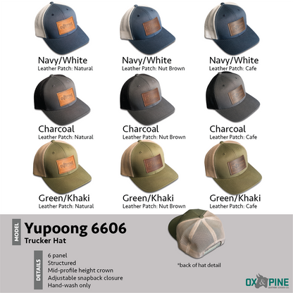 SALTYmf Leather Patch Trucker