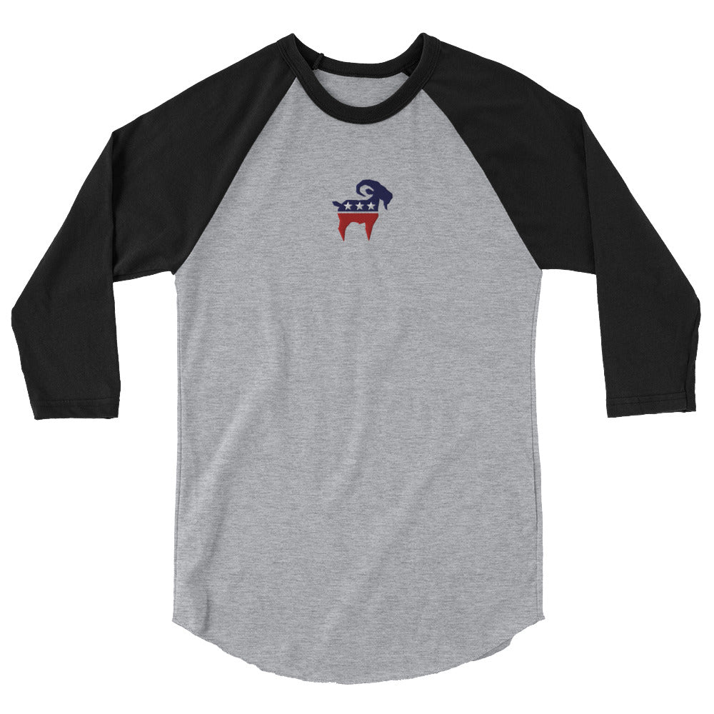 The SALTYMF American Party GOAT Embroidered Raglan