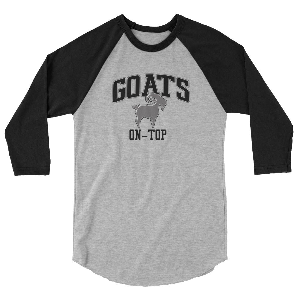 Saltymf Black Silver GOATs On Top Raglan