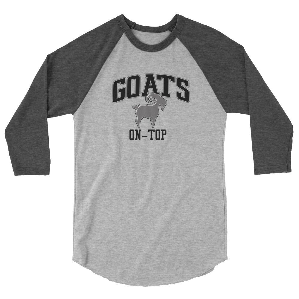 Saltymf Black Silver GOATs On Top Raglan