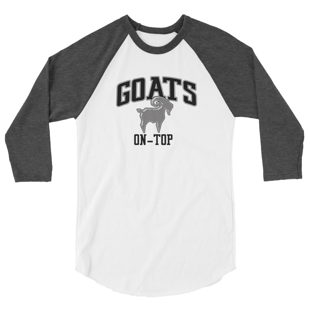 Saltymf Black Silver GOATs On Top Raglan