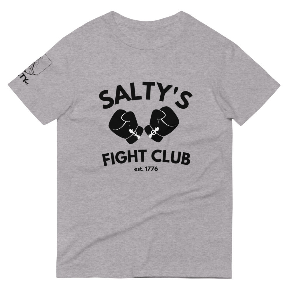 The SALTYMF Fight Club GOAT Warrior Black Logo Tee