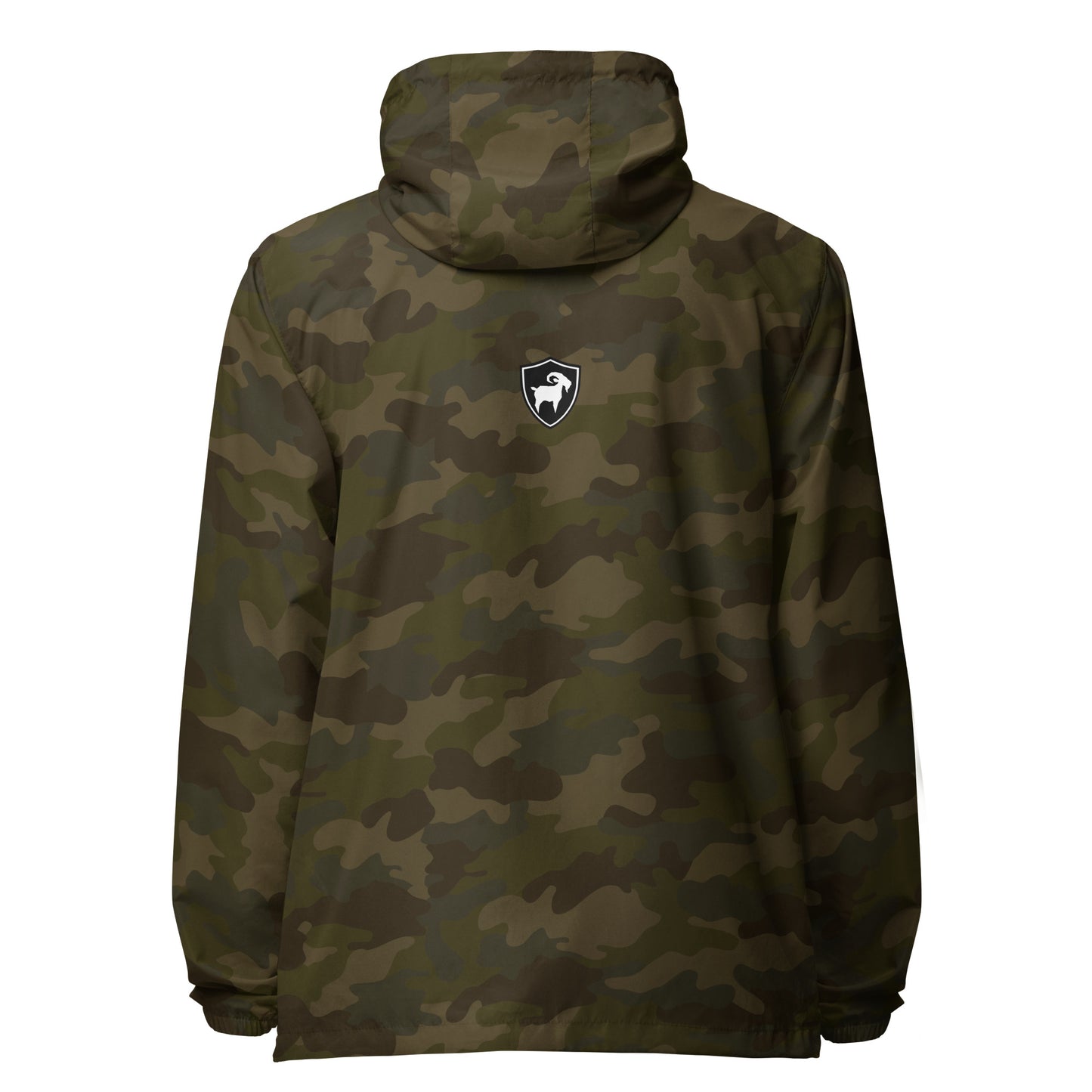 SaltyMF Camo GOAT of Arms Lightweight Zip Windbreaker