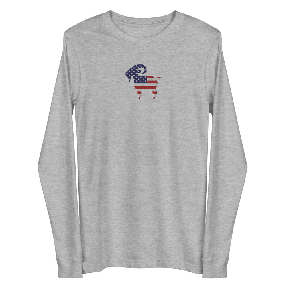 The SaltyMF Freedom Flag GOAT Long Sleeve Tee