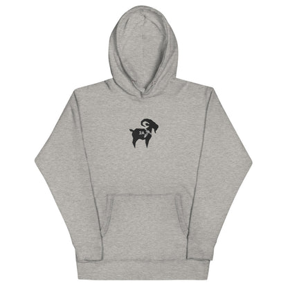 2A GOAT Embroidered Hoodie (Black Goat)