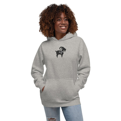 2A GOAT Embroidered Hoodie (Black Goat)