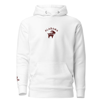 Alabama Party Goat Hoodie (Crimson)