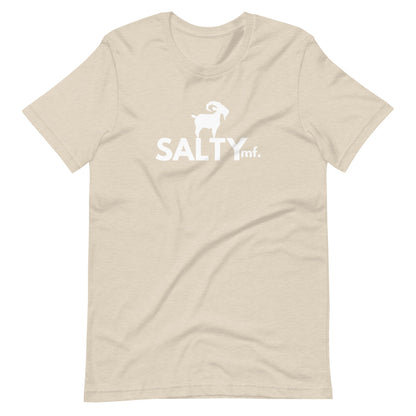 SALTYmf White GOAT T-Shirt