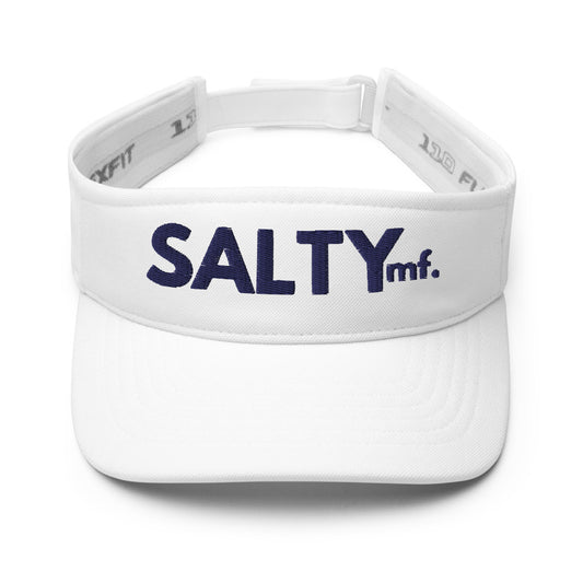 The SALTYMF Just Salty Navy Logo Visor