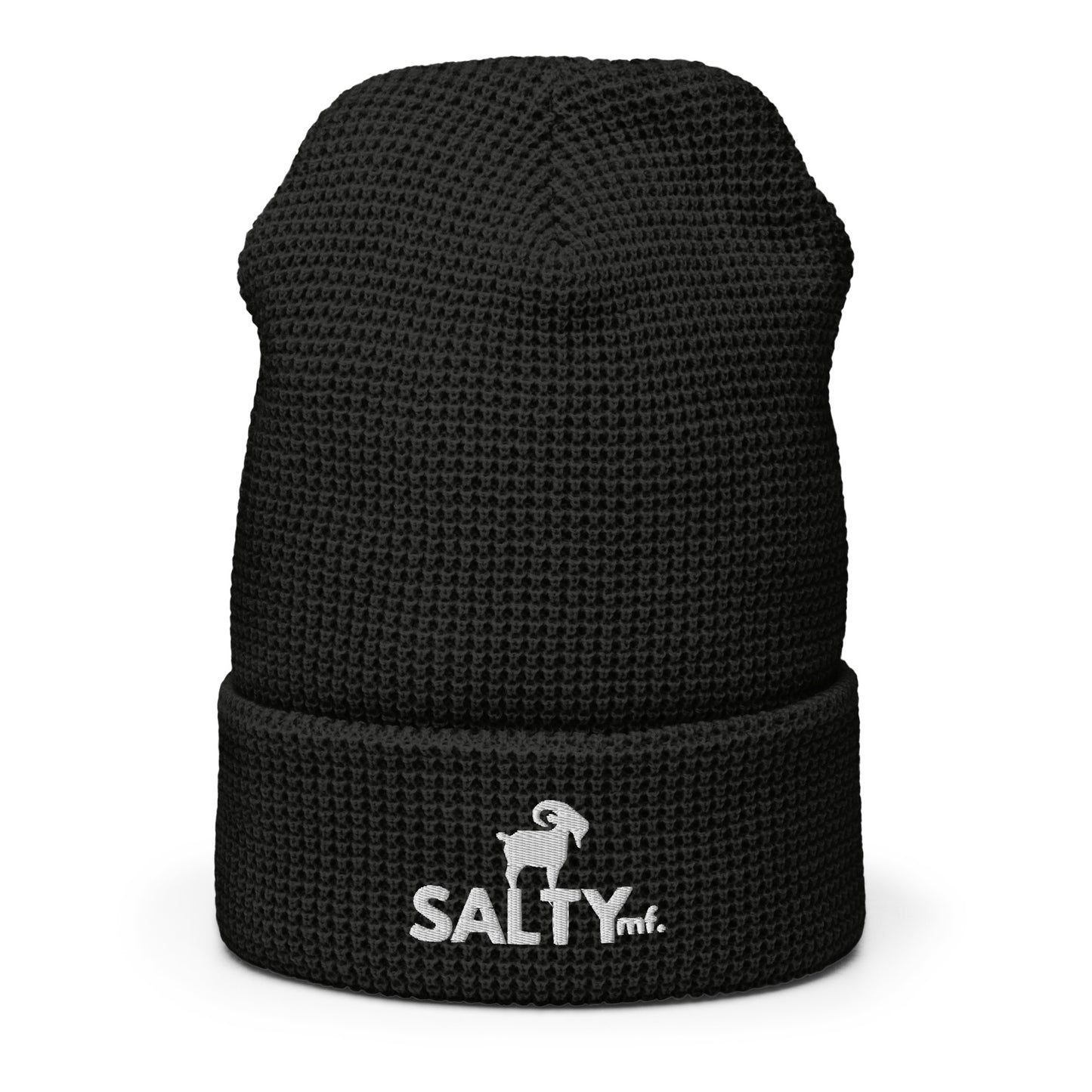 SaltyMF Waffle White GOAT Beanie