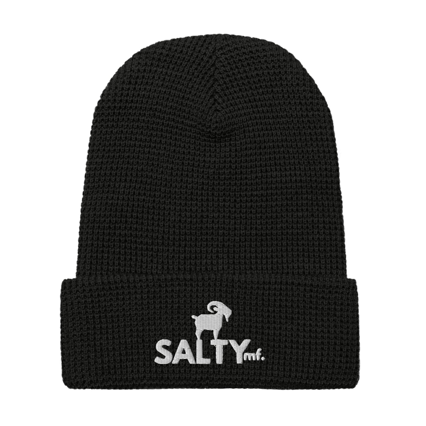 SaltyMF Waffle White GOAT Beanie