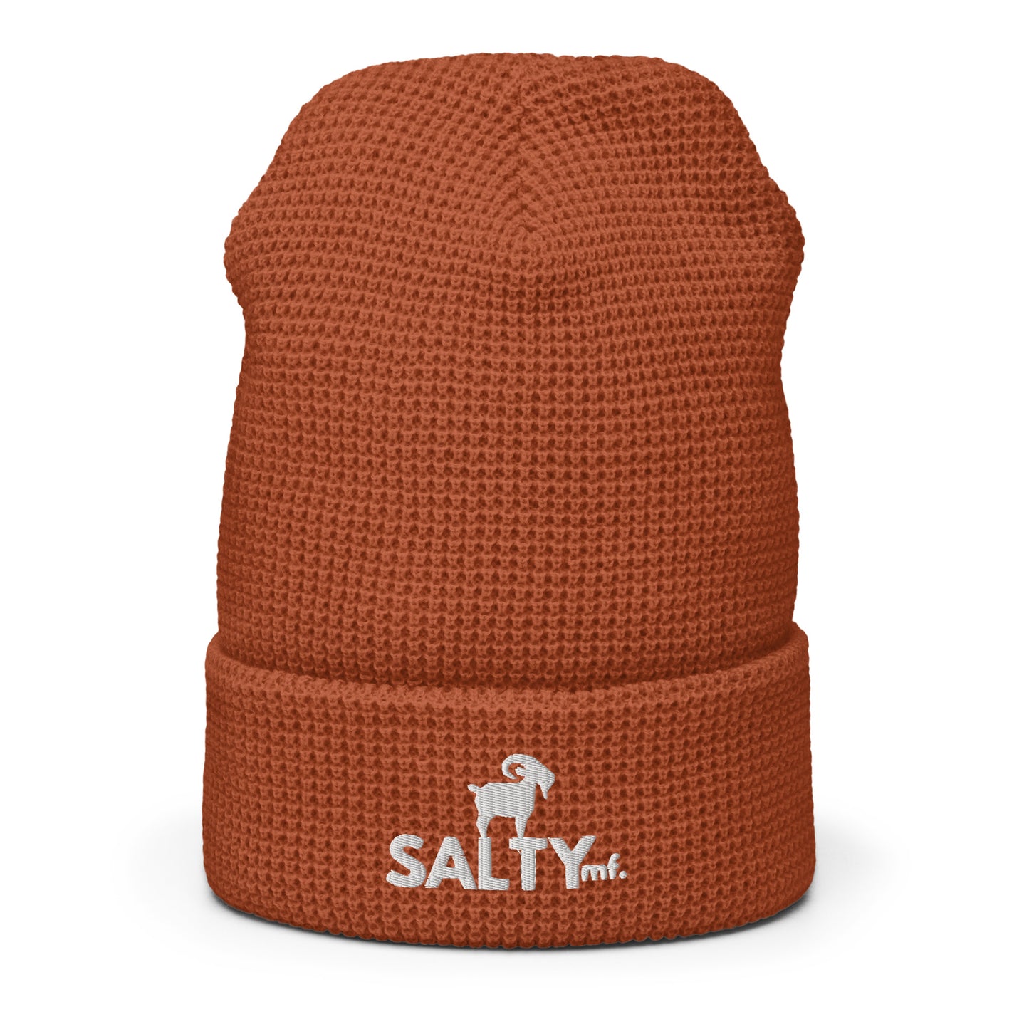 SaltyMF Waffle White GOAT Beanie