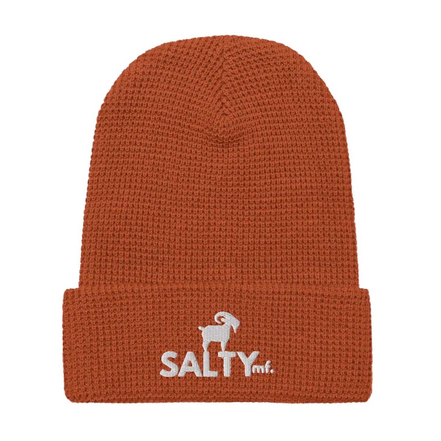 SaltyMF Waffle White GOAT Beanie