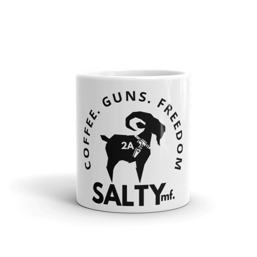 The SALTYMF Coffee Guns & Freedom Mug